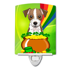 Load image into Gallery viewer, Jack Russell Terrier St. Patrick's Day Ceramic Night Light BB1946CNL
