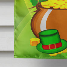 Load image into Gallery viewer, Yorkie Yorkshire Terrier St. Patrick's Day Flag Canvas House Size BB1948CHF