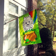 Load image into Gallery viewer, Pomeranian St. Patrick's Day Flag Canvas House Size BB1951CHF