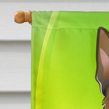 Load image into Gallery viewer, German Shepherd St. Patrick's Day Flag Canvas House Size BB1955CHF