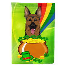 Load image into Gallery viewer, German Shepherd St. Patrick's Day Flag Canvas House Size BB1955CHF