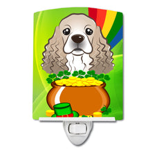 Load image into Gallery viewer, Cocker Spaniel St. Patrick's Day Ceramic Night Light BB1960CNL