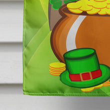 Load image into Gallery viewer, English Bulldog  St. Patrick's Day Flag Canvas House Size BB1963CHF