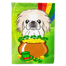 Load image into Gallery viewer, Pekingese St. Patrick's Day Flag Canvas House Size BB1965CHF