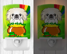 Load image into Gallery viewer, Pekingese St. Patrick's Day Ceramic Night Light BB1965CNL