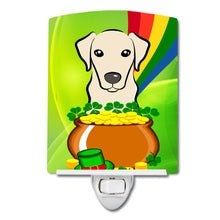 Load image into Gallery viewer, Yellow Labrador St. Patrick's Day Ceramic Night Light BB1966CNL