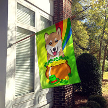 Load image into Gallery viewer, Shiba Inu St. Patrick's Day Flag Canvas House Size BB1969CHF