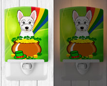 Load image into Gallery viewer, Westie St. Patrick's Day Ceramic Night Light BB1970CNL
