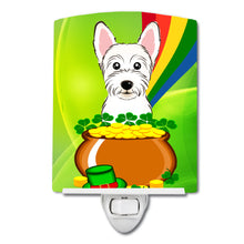 Load image into Gallery viewer, Westie St. Patrick's Day Ceramic Night Light BB1970CNL