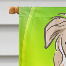 Load image into Gallery viewer, Borzoi St. Patrick's Day Flag Canvas House Size BB1972CHF