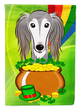 Load image into Gallery viewer, Saluki St. Patrick's Day Garden Flag – Decorative Outdoor Yard Flag BB1973GF