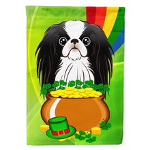 Load image into Gallery viewer, Japanese Chin St. Patrick's Day Flag Canvas House Size BB1974CHF