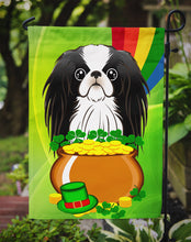 Load image into Gallery viewer, Japanese Chin St. Patrick's Day Garden Flag – Decorative Outdoor Yard Flag BB1974GF
