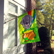 Load image into Gallery viewer, Weimaraner St. Patrick's Day Flag Canvas House Size BB1975CHF