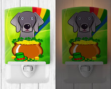 Load image into Gallery viewer, Weimaraner St. Patrick's Day Ceramic Night Light BB1975CNL