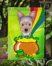 Load image into Gallery viewer, Yorkie Puppy St. Patrick's Day Garden Flag – Decorative Outdoor Yard Flag BB1976GF