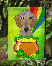 Load image into Gallery viewer, Wirehaired Dachshund St. Patrick's Day Garden Flag – Decorative Outdoor Yard Flag BB1977GF