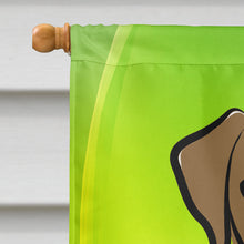 Load image into Gallery viewer, Chocolate Labrador St. Patrick's Day Flag Canvas House Size BB1978CHF