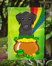 Load image into Gallery viewer, Black Labrador St. Patrick's Day Garden Flag – Decorative Outdoor Yard Flag BB1979GF