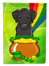Load image into Gallery viewer, Black Labrador St. Patrick's Day Garden Flag – Decorative Outdoor Yard Flag BB1979GF