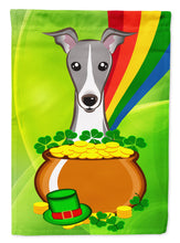 Load image into Gallery viewer, Italian Greyhound St. Patrick's Day Garden Flag – Decorative Outdoor Yard Flag BB1980GF