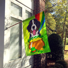 Load image into Gallery viewer, Bernese Mountain Dog St. Patrick's Day Flag Canvas House Size BB1981CHF