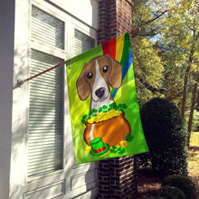 Load image into Gallery viewer, Beagle St. Patrick's Day Flag Canvas House Size BB1983CHF