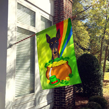Load image into Gallery viewer, Min Pin St. Patrick's Day Flag Canvas House Size BB1984CHF