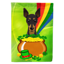 Load image into Gallery viewer, Min Pin St. Patrick's Day Flag Canvas House Size BB1984CHF
