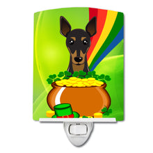 Load image into Gallery viewer, Min Pin St. Patrick's Day Ceramic Night Light BB1984CNL