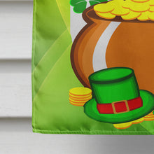 Load image into Gallery viewer, Saint Bernard St. Patrick's Day Flag Canvas House Size BB1990CHF