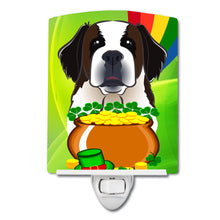 Load image into Gallery viewer, Saint Bernard St. Patrick's Day Ceramic Night Light BB1990CNL