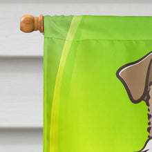 Load image into Gallery viewer, Wire Haired Fox Terrier St. Patrick's Day Flag Canvas House Size BB1991CHF