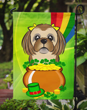 Load image into Gallery viewer, Chocolate Brown Shih Tzu St. Patrick's Day Garden Flag – Decorative Outdoor Yard Flag BB1993GF