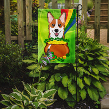 Load image into Gallery viewer, Red Corgi St. Patrick's Day Garden Flag – Decorative Outdoor Yard Flag BB1998GF