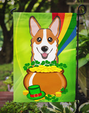 Load image into Gallery viewer, Red Corgi St. Patrick's Day Garden Flag – Decorative Outdoor Yard Flag BB1998GF