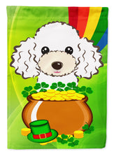 Load image into Gallery viewer, White Poodle St. Patrick's Day Garden Flag – Decorative Outdoor Yard Flag BB2001GF