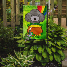 Load image into Gallery viewer, Silver Gray Poodle St. Patrick's Day Garden Flag – Decorative Outdoor Yard Flag BB2003GF