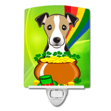 Load image into Gallery viewer, Jack Russell Terrier St. Patrick's Day Ceramic Night Light BB2005CNL