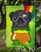 Load image into Gallery viewer, Black Pug St. Patrick's Day Garden Flag – Decorative Outdoor Yard Flag BB2007GF
