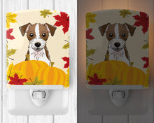 Load image into Gallery viewer, Jack Russell Terrier Thanksgiving Ceramic Night Light BB2008CNL