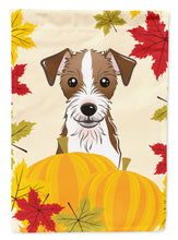 Load image into Gallery viewer, Jack Russell Terrier Thanksgiving Garden Flag – Decorative Outdoor Yard Flag BB2008GF