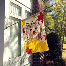 Load image into Gallery viewer, Yorkie Yorkshire Terrier Thanksgiving Flag Canvas House Size BB2010CHF