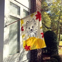 Load image into Gallery viewer, Pomeranian Thanksgiving Flag Canvas House Size BB2013CHF