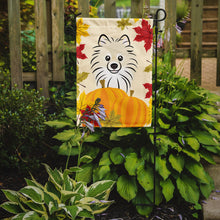 Load image into Gallery viewer, Pomeranian Thanksgiving Garden Flag – Decorative Outdoor Yard Flag BB2013GF