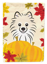 Load image into Gallery viewer, Pomeranian Thanksgiving Garden Flag – Decorative Outdoor Yard Flag BB2013GF
