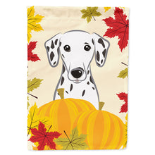 Load image into Gallery viewer, Dalmatian Thanksgiving Flag Canvas House Size BB2016CHF