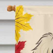 Load image into Gallery viewer, Longhair Creme Dachshund Thanksgiving Flag Canvas House Size BB2018CHF