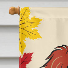 Load image into Gallery viewer, Longhair Red Dachshund Thanksgiving Flag Canvas House Size BB2020CHF