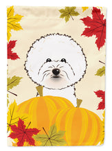 Load image into Gallery viewer, Bichon Frise Thanksgiving Garden Flag – Decorative Outdoor Yard Flag BB2023GF